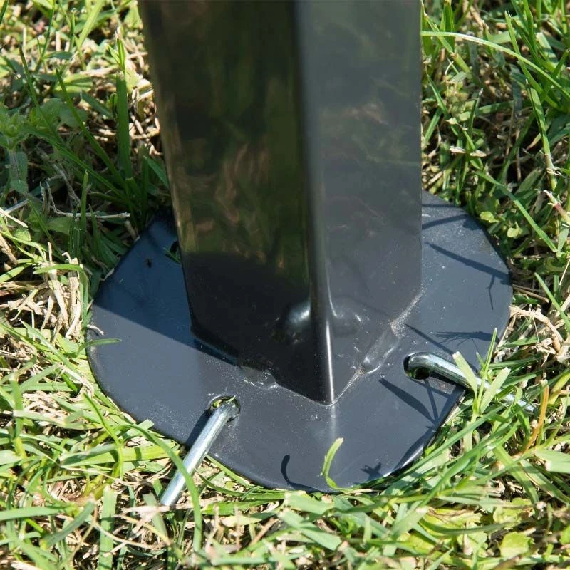 Outsunny Double-Tier BBQ Gazebo Shelter 2.5M (8ft) With Side Shelves - Coffee - 01-0272 9 Outsunny Double-Tier BBQ Gazebo Shelter 2.5M (8ft) With Side Shelves - Coffee - 01-0272 - Image 9