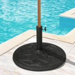 Outsunny Resin Umbrella Base For 38mm To 48mm Poles - Bronze - 01-0413 -OUTSUNNY Sales Shop outsunny 01 0413 9