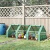 Outsunny XS Polytunnel Greenhouse With Zip Up Doors 90H X 270L X 90Wcm - Green - 01-0469 -OUTSUNNY Sales Shop outsunny 01 0469
