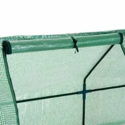 Outsunny XS Polytunnel Greenhouse With Zip Up Doors 90H X 270L X 90Wcm - Green - 01-0469 -OUTSUNNY Sales Shop outsunny 01 0469 rollup