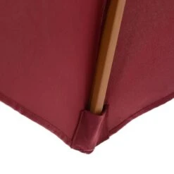 Outsunny 2.5m Wooden Garden Parasol Umbrella - Red Wine - 01-0583 -OUTSUNNY Sales Shop outsunny 01 0583 7