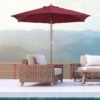Outsunny 2.5m Wooden Garden Parasol Umbrella - Red Wine - 01-0583 21 Outsunny 2.5m Wooden Garden Parasol Umbrella - Red Wine - 01-0583 -OUTSUNNY Sales Shop outsunny 01 0583 9