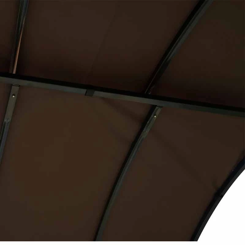 Outsunny BBQ Canopy Awning Shelter L250 X W126 X H250cm With Side Shelves And Hooks - Coffee - 01-0876 9 Outsunny BBQ Canopy Awning Shelter L250 X W126 X H250cm With Side Shelves And Hooks - Coffee - 01-0876 - Image 9