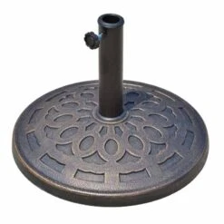 Outsunny Patio Umbrella Stand Parasol Base 14kg Round - Bronze - 01-0898 19 Outsunny Patio Umbrella Stand Parasol Base 14kg Round - Bronze - 01-0898 -OUTSUNNY Sales Shop outsunny 01 0898