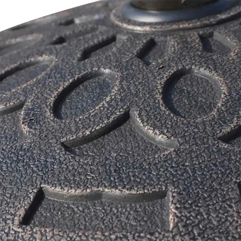 Outsunny Patio Umbrella Stand Parasol Base 14kg Round - Bronze - 01-0898 4 Outsunny Patio Umbrella Stand Parasol Base 14kg Round - Bronze - 01-0898 - Image 4