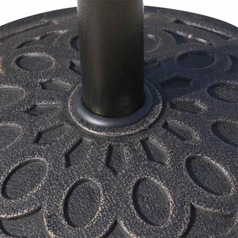 Outsunny Patio Umbrella Stand Parasol Base 14kg Round - Bronze - 01-0898 3 Outsunny Patio Umbrella Stand Parasol Base 14kg Round - Bronze - 01-0898 - Image 3