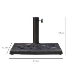 Outsunny 15kg Square Patio Umbrella Stand Base - Bronze - 01-0899 19 Outsunny 15kg Square Patio Umbrella Stand Base - Bronze - 01-0899 -OUTSUNNY Sales Shop outsunny 01 0899 2