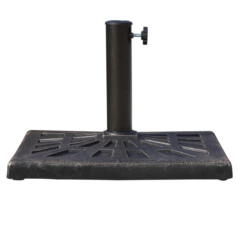 Outsunny 15kg Square Patio Umbrella Stand Base - Bronze - 01-0899 3 Outsunny 15kg Square Patio Umbrella Stand Base - Bronze - 01-0899 - Image 3