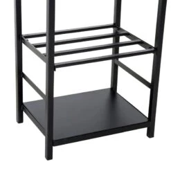 OUTSUNNY HOMCOM Double Tier Firewood Log Rack - Black - 820-143 -OUTSUNNY Sales Shop outsunny 820 143 6