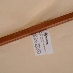 Outsunny 2.7m Patio Double Tier Umbrella Parasol - Beige - 840-025 -OUTSUNNY Sales Shop outsunny 840 025 8