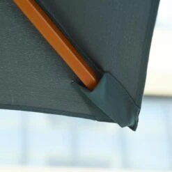 Outsunny 3x3m Wood Square Patio Parasol - Dark Grey - 840-026CG -OUTSUNNY Sales Shop outsunny 840 026cg 9