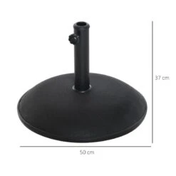 Outsunny 25kg Round Umbrella Base - Black - 840-047 -OUTSUNNY Sales Shop outsunny 840 047 1