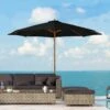 Outsunny 3m Bamboo Wooden Patio Umbrella 6 Ribs - Black - 840-065BK 20 Outsunny 3m Bamboo Wooden Patio Umbrella 6 Ribs - Black - 840-065BK -OUTSUNNY Sales Shop outsunny 840 065bk 9