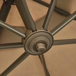 Outsunny 3m Beach Hanging Umbrella Parasol - Beige - 840-122 -OUTSUNNY Sales Shop outsunny 840 122 10