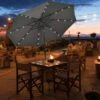 Outsunny Tilt Patio Parasol With 24 LED Light & Hand Crank - Grey - 840-125CG 20 Outsunny Tilt Patio Parasol With 24 LED Light & Hand Crank - Grey - 840-125CG -OUTSUNNY Sales Shop outsunny 840 125cg 12