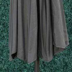 Outsunny Tilt Patio Parasol With 24 LED Light & Hand Crank - Grey - 840-125CG -OUTSUNNY Sales Shop outsunny 840 125cg 9