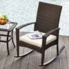Outsunny Rattan Garden Rocking Chair With Cushion - Brown/Beige - 841-146BN 21 Outsunny Rattan Garden Rocking Chair With Cushion - Brown/Beige - 841-146BN -OUTSUNNY Sales Shop outsunny 841 146bn