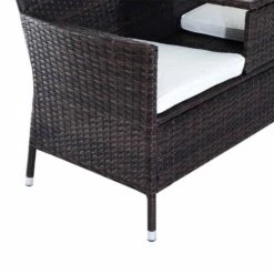Outsunny 2-Seater Rattan Garden Chair Set With Middle Table - Brown - 841-149BN -OUTSUNNY Sales Shop outsunny 841 149bn 7