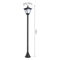 Outsunny Solar Powered Lamp Post - Black - 842-107 19 Outsunny Solar Powered Lamp Post - Black - 842-107 -OUTSUNNY Sales Shop outsunny 842 107 1