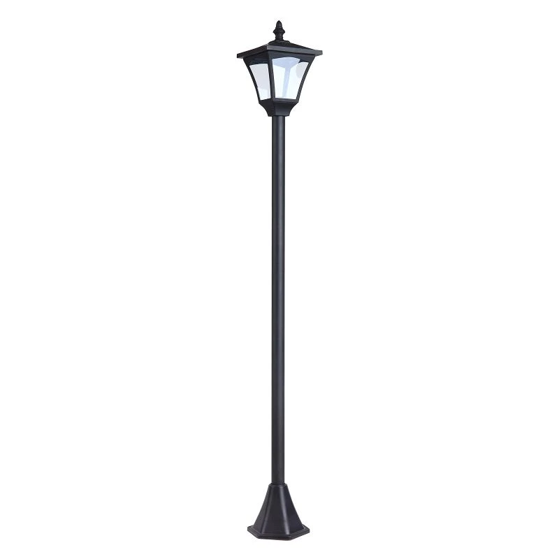 Outsunny Solar Powered Lamp Post - Black - 842-107 2 Outsunny Solar Powered Lamp Post - Black - 842-107 - Image 2