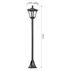 Outsunny Solar Powered Lamp - Black - 842-108 18 Outsunny Solar Powered Lamp - Black - 842-108 -OUTSUNNY Sales Shop outsunny 842 108 2