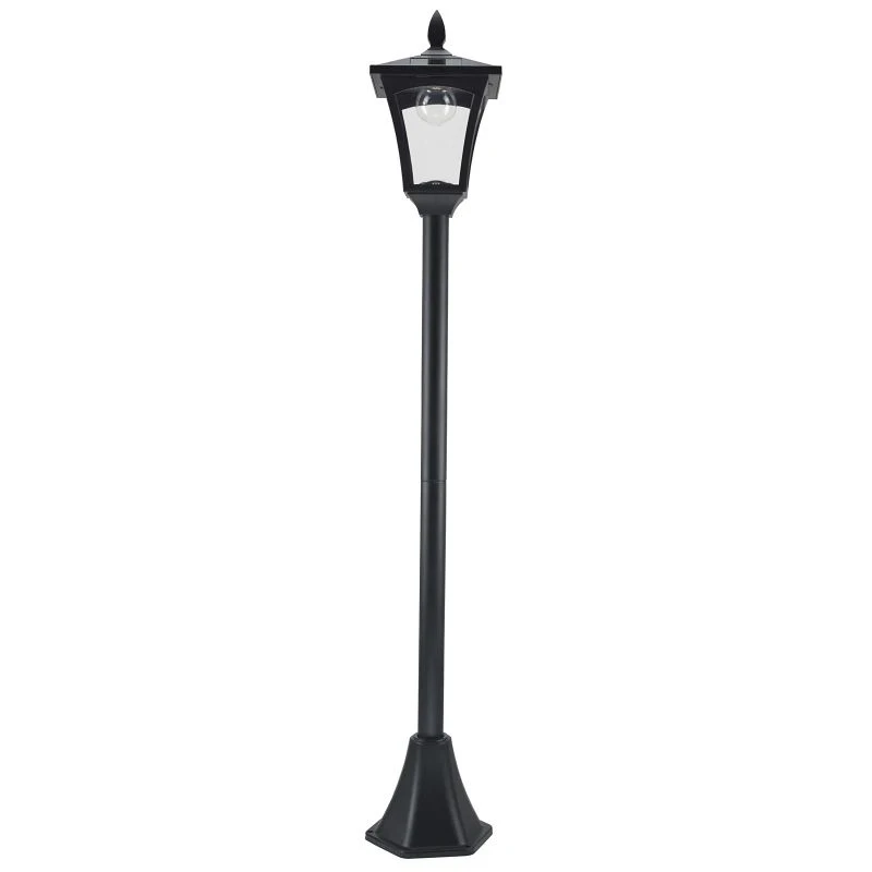Outsunny Solar Powered Lamp - Black - 842-108 3 Outsunny Solar Powered Lamp - Black - 842-108 - Image 3