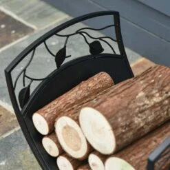 Outsunny Iron Arched Opaque Log Rack - Black - 842-156 -OUTSUNNY Sales Shop outsunny 842 156 4