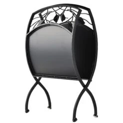 Outsunny Iron Arched Opaque Log Rack - Black - 842-156 -OUTSUNNY Sales Shop outsunny 842 156 6