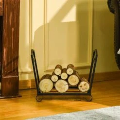 Outsunny Foldable Firewood Log Rack - Black - 842-200 14 Outsunny Foldable Firewood Log Rack - Black - 842-200 -OUTSUNNY Sales Shop outsunny 842 200 6