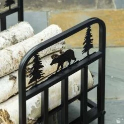 Outsunny Firewood Log Rack - Black - 842-202 14 Outsunny Firewood Log Rack - Black - 842-202 -OUTSUNNY Sales Shop outsunny 842 202 7