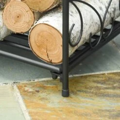 Outsunny Firewood Log Rack - Black - 842-210 -OUTSUNNY Sales Shop outsunny 842 210 5