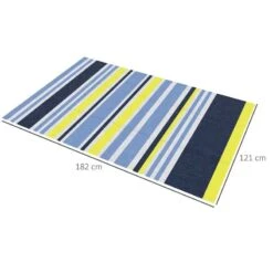 Outsunny 121 X 182cm Reversible Outdoor Rug - Blue & Yellow - 844-640V00MX -OUTSUNNY Sales Shop outsunny 844 640v00mx 2