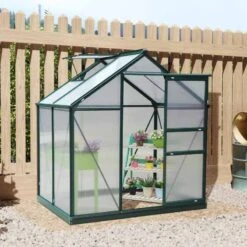 Outsunny Mini Walk-in Greenhouse With Sliding Door & Roof Vent 190L X 132W X 201Hcm - Green - 845-057 -OUTSUNNY Sales Shop outsunny 845 057 outdoor