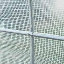 Outsunny Walk In Greenhouse With Roll-up Door & Windows 250L X 200W X 200Hcm - White - 845-071 18 Outsunny Walk In Greenhouse With Roll-up Door & Windows 250L X 200W X 200Hcm - White - 845-071 -OUTSUNNY Sales Shop outsunny 845 071 frame