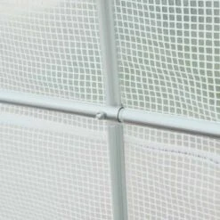 Outsunny Walk In Greenhouse With Roll-up Door & Windows 450L X 200W X 200Hcm - White - 845-073 -OUTSUNNY Sales Shop outsunny 845 073 frame