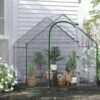 Outsunny Walk In PVC Greenhouse With Zip-up Door & Window 180L X 100W X 168Hcm - Transparent - 845-154V00CR -OUTSUNNY Sales Shop outsunny 845 154v00cr