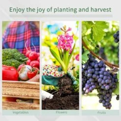 Outsunny Walk-in Polytunnel Greenhouse With Zipped Door 300L X 200W X 200Hcm - Green - 845-155 -OUTSUNNY Sales Shop outsunny 845 155 use