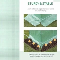 Outsunny Large Walk-in Polytunnel Greenhouse 600L X 300W X 200Hcm - Green - 845-156 -OUTSUNNY Sales Shop outsunny 845 156 stable