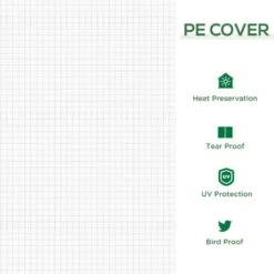 Outsunny Small Polytunnel Steel Frame Greenhouse 180L X 90W X 90Hcm - White - 845-204V03WT -OUTSUNNY Sales Shop outsunny 845 204v03wt cover