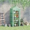 Outsunny 4 Tier Mini Greenhouse With Roll-up Door 70L X 50W X 160Hcm - Green - 845-228V02 21 Outsunny 4 Tier Mini Greenhouse With Roll-up Door 70L X 50W X 160Hcm - Green - 845-228V02 -OUTSUNNY Sales Shop outsunny 845 228v02
