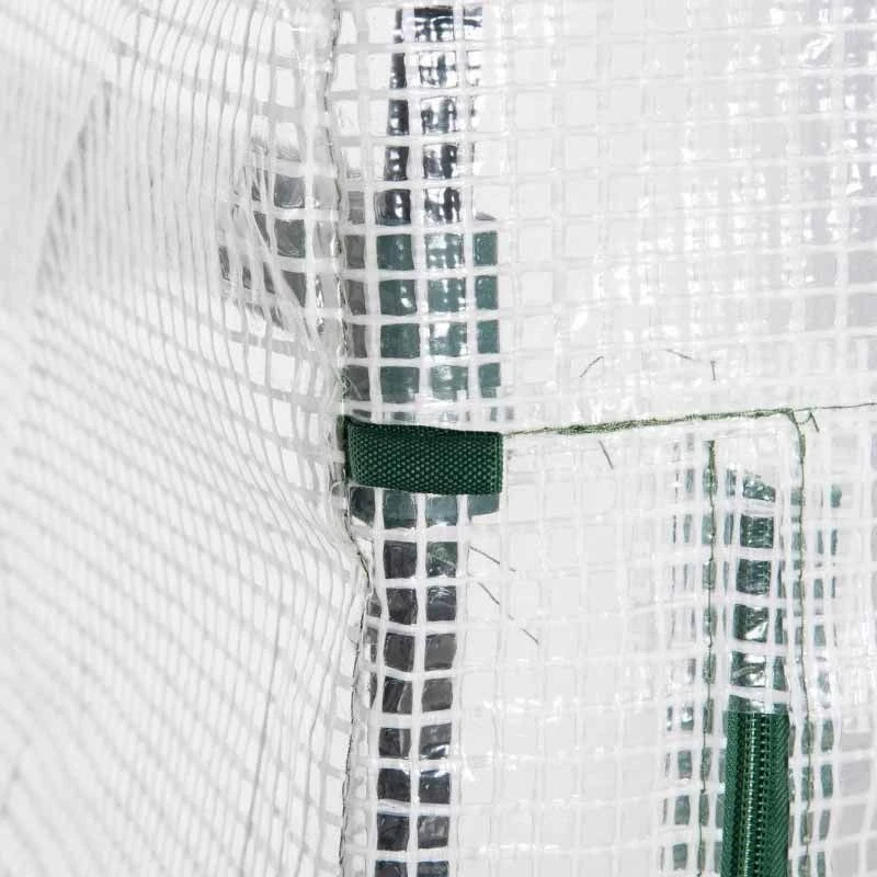 Outsunny 4 Tier Mini Greenhouse With Zip-Up Door 160H X 70L X 50Wcm - White - 845-228V02WT 8 Outsunny 4 Tier Mini Greenhouse With Zip-Up Door 160H X 70L X 50Wcm - White - 845-228V02WT - Image 8