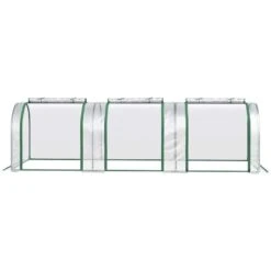Outsunny PVC Small Polytunnel Greenhouse With Zip-up Doors 295L X 100W X 80Hcm - Clear - 845-234V04CR 17 Outsunny PVC Small Polytunnel Greenhouse With Zip-up Doors 295L X 100W X 80Hcm - Clear - 845-234V04CR -OUTSUNNY Sales Shop outsunny 845 234v04cr full2