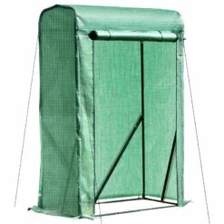 Outsunny Steel Greenhouse Plant Cover With Roll Up Door 100L X 50W X 150Hcm - Green - 845-300 -OUTSUNNY Sales Shop outsunny 845 300 full