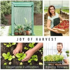 Outsunny Steel Greenhouse Plant Cover With Roll Up Door 100L X 50W X 150Hcm - Green - 845-300 -OUTSUNNY Sales Shop outsunny 845 300 use