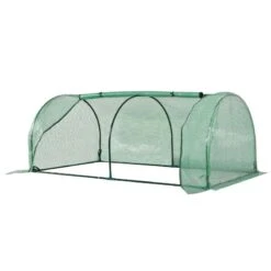 Outsunny Steel Tunnel Greenhouse 200L X 100W X 80Hcm - Green & Dark Green - 845-305V01 -OUTSUNNY Sales Shop outsunny 845 305v01 full