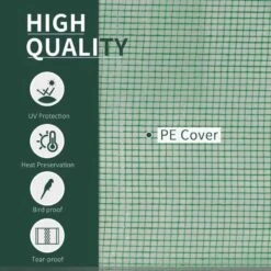 Outsunny Steel Tunnel Greenhouse 200L X 100W X 80Hcm - Green & Dark Green - 845-305V01 -OUTSUNNY Sales Shop outsunny 845 305v01 quality