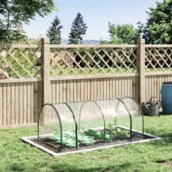 Outsunny Portable Mini Tunnel Greenhouse 200L X 100W X 80Hcm - Transparent & Green - 845-305V02 19 Outsunny Portable Mini Tunnel Greenhouse 200L X 100W X 80Hcm - Transparent & Green - 845-305V02 -OUTSUNNY Sales Shop outsunny 845 305v02 outdoor