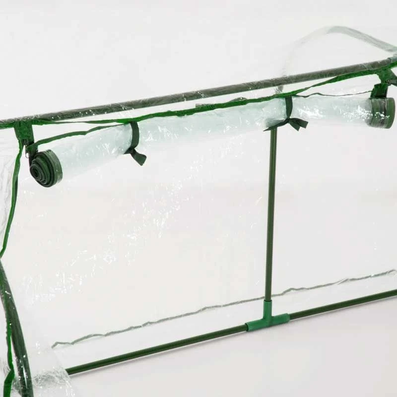 Outsunny Portable Mini Tunnel Greenhouse 200L X 100W X 80Hcm - Transparent & Green - 845-305V02 9 Outsunny Portable Mini Tunnel Greenhouse 200L X 100W X 80Hcm - Transparent & Green - 845-305V02 - Image 9