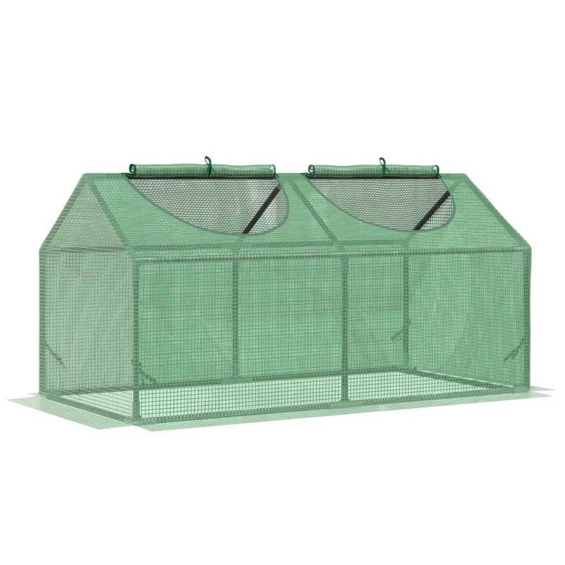 Outsunny Mini Greenhouse With Observation Windows 119W X 60D X 60H Cm - Green - 845-368V03 3 Outsunny Mini Greenhouse With Observation Windows 119W X 60D X 60H Cm - Green - 845-368V03 - Image 3