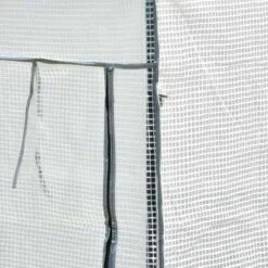 Outsunny Mini Greenhouse With Roll-up Door 100L X 50W X 150Hcm - White - 845-386V01 -OUTSUNNY Sales Shop outsunny 845 386v01 cover